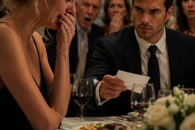 She Cried at the Dinner Table, But His Final Words Destroyed Her