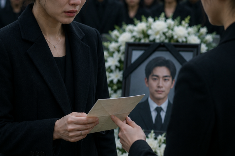 At My Husband’s Funeral, a Woman Handed Me a Letter That Changed Everything