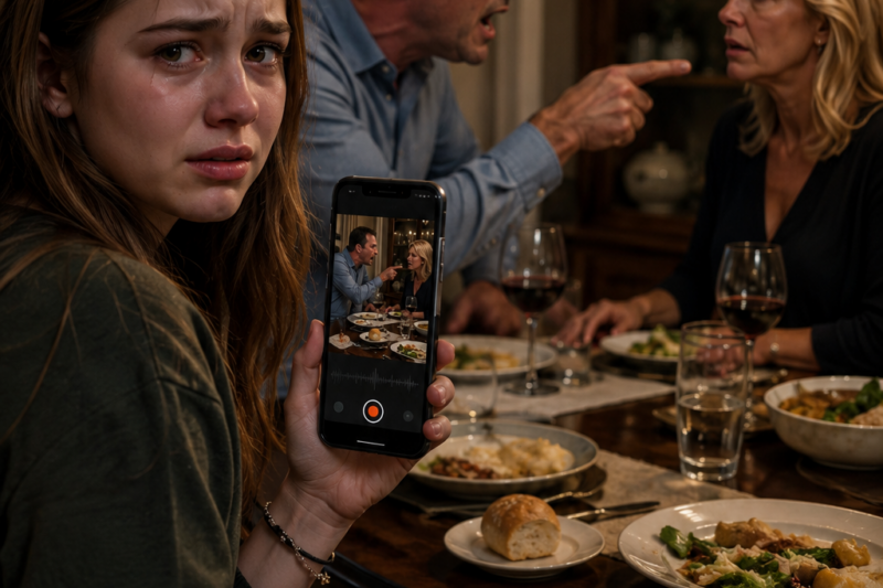 Their Daughter Recorded One Dinner Conversation That Destroyed the Entire Family