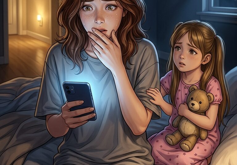 My phone buzzed at 2:17 AM with a text from my 7-year-old daughter that read, “Mommy, why does Daddy have a different name on his paper?” As a single mom in Austin, I thought the shocking DNA test would finally give us answers, but what it revealed about the man I trusted most left me frozen in disbelief.