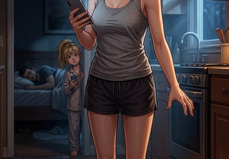My phone buzzed at 2:17 AM with a text from my 11-year-old daughter that made me drop my coffee: “Mom, the DNA test says Uncle Mike is my real dad.” As a single mom in Denver who’d trusted him with everything, I realized the man sleeping in my guest room had been lying to us for years.