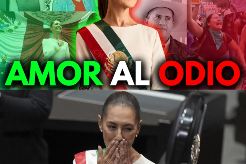 Del Amor al Odio: La Verdad Detrás de la Caída en Picada de Claudia Sheinbaum